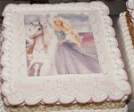 Scanned photo on a cake